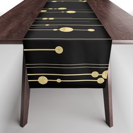 Black and Gold Table Runner