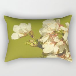 Scottish Highlands Weeping Cherry Blossom with colourful Background Rectangular Pillow