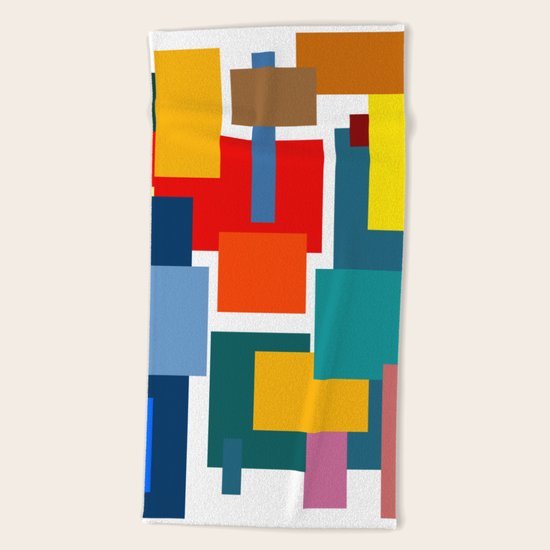 Abstract #8 Beach Towel