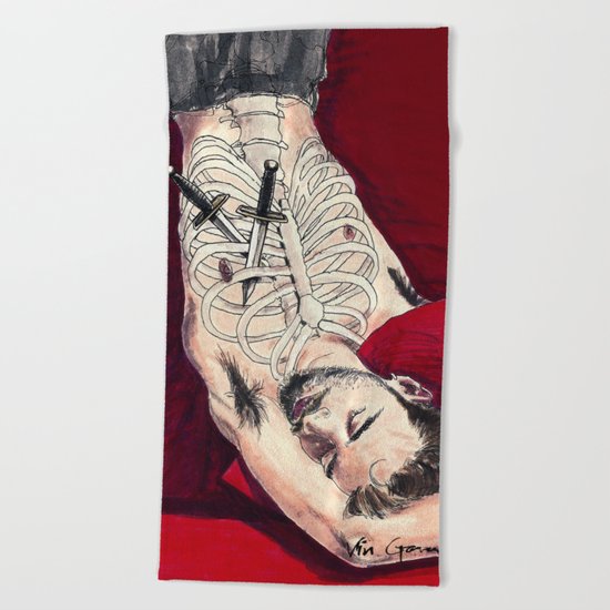 You Can't Hurt What's Not There Beach Towel
