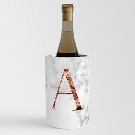 Monogram rose gold marble A Wine Chiller