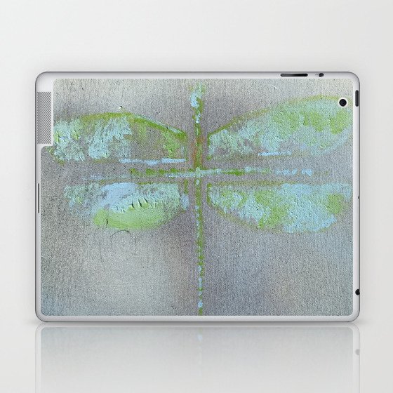 recycled wood dragonfly Laptop & iPad Skin