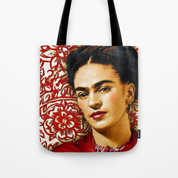 Frida Kahlo 2 Red Tote Bag