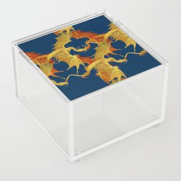Red and golden dragons Acrylic Box