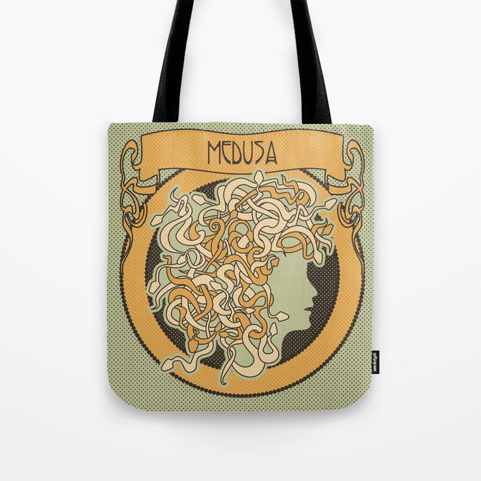 medusa silhouette (light) Tote Bag