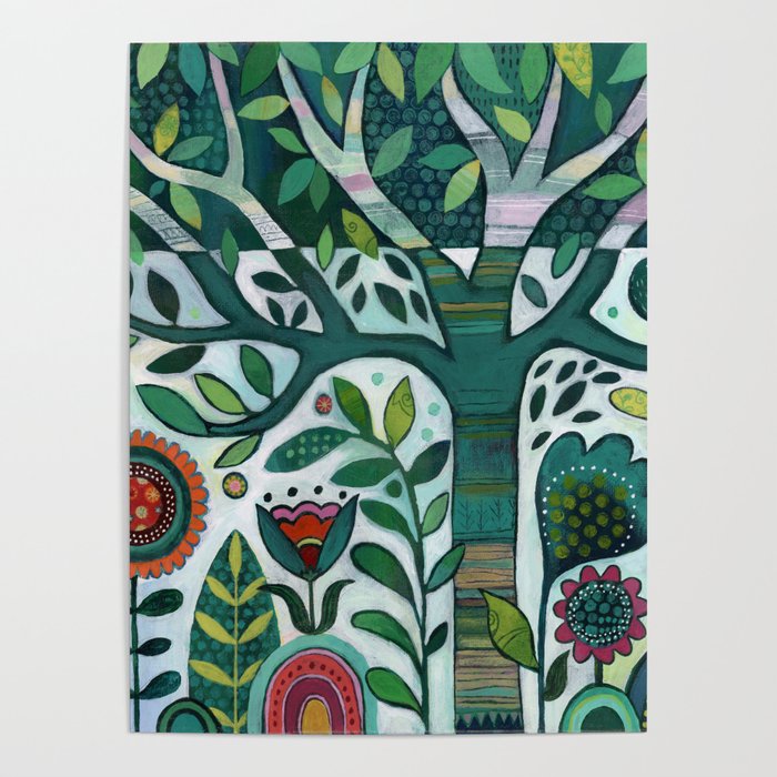 Leafy Garden Poster