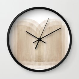 Abstract beige Wall Clock