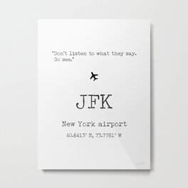 New York airport Metal Print