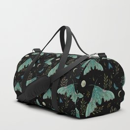 Luna and Moth - Midnight Black Duffle Bag