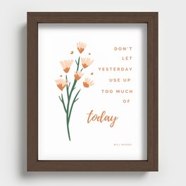Today Recessed Framed Print