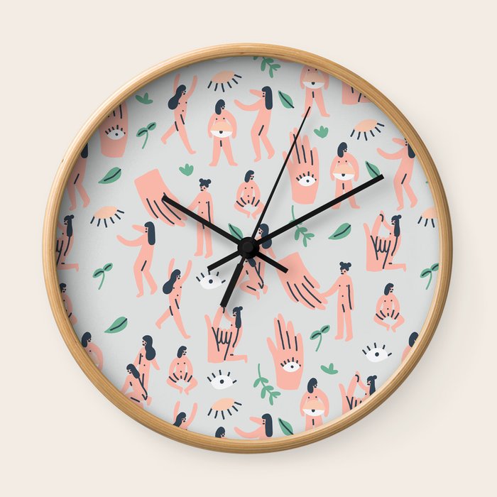 The Devil Eye Wall Clock By Saramaese Society6