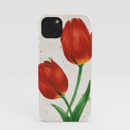 Red Tulips iPhone Case