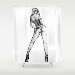 Fetish girl Shower Curtain