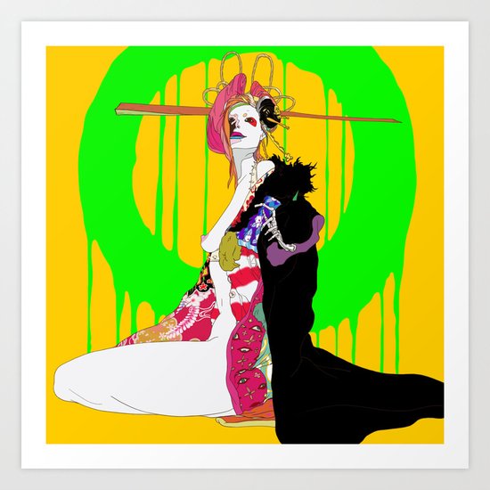 地獄太夫 (あなたを道連れ) - JIGOKUDAYU (ANATAWOMICHIZURE) Art Print