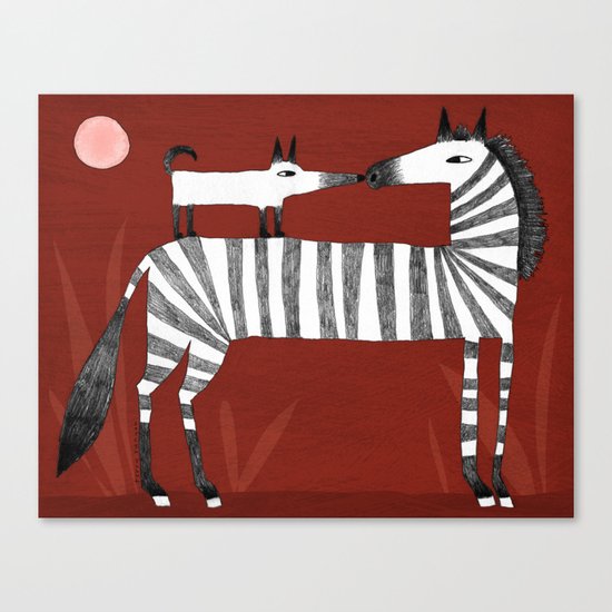 PINK MOON Canvas Print