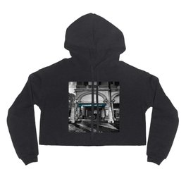 Black and White Bologna Street Photography Vector Green Hoody
