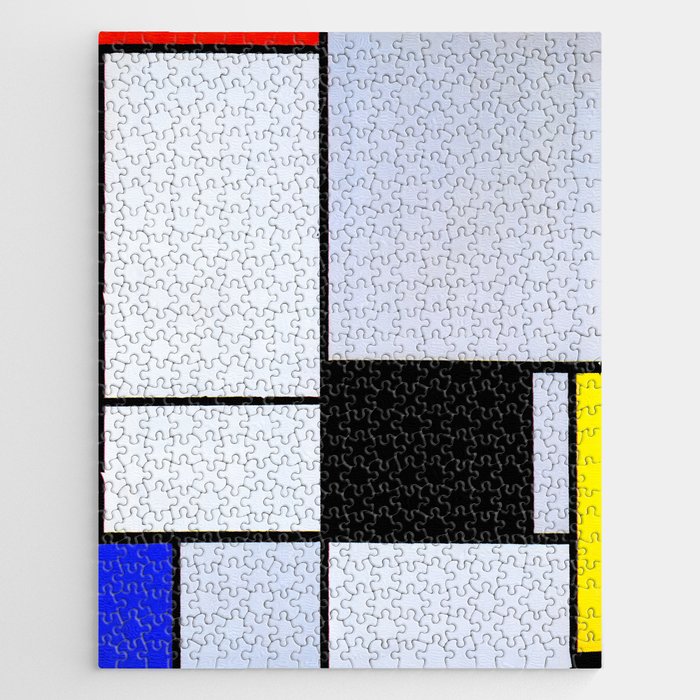 Piet Mondrian (1872-1944) - TABLEAU II with Red, Black, Yellow, Blue ...