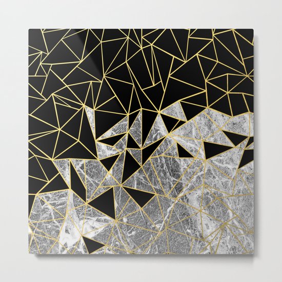 Marble Ab Metal Print