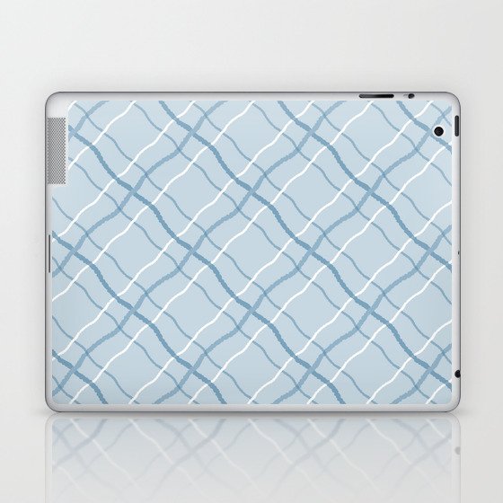 Wavy Plaid Background Laptop & iPad Skin