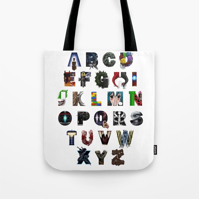 Geek's Alphabet Tote Bag