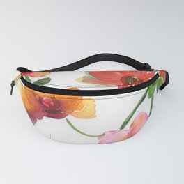 orchids in watercolor Fanny Pack