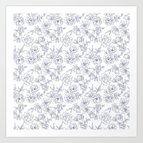 LITTLE FLOWERS Art Print