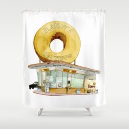 Randy's Donuts Shower Curtain