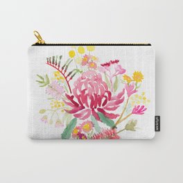Australian Floral Watercolour Painting Carry-All Pouch