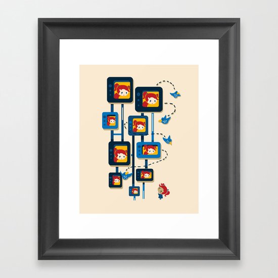 Me, Myself, and Some Birds Framed Art Print