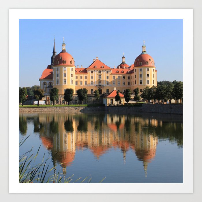 Germany Photography - Moritzburg Castle In The Sunset Art Print