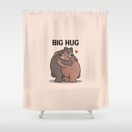 Big Bear Hug Shower Curtain