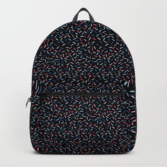 Memphis Style Dark Confetti Backpack