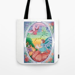 Watercolor Fairy Garden Tote Bag
