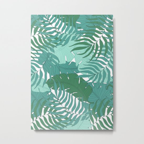 Leaves Metal Print