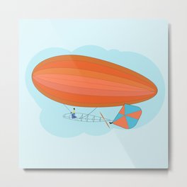 Breckinridge flying Santos Dumont’s Dirigible 1903 Metal Print | Airballoon, Machine, History, 20Thcentury, Aircraft, Travel, Dirigible, Flying, Hotairballoon, Flight 