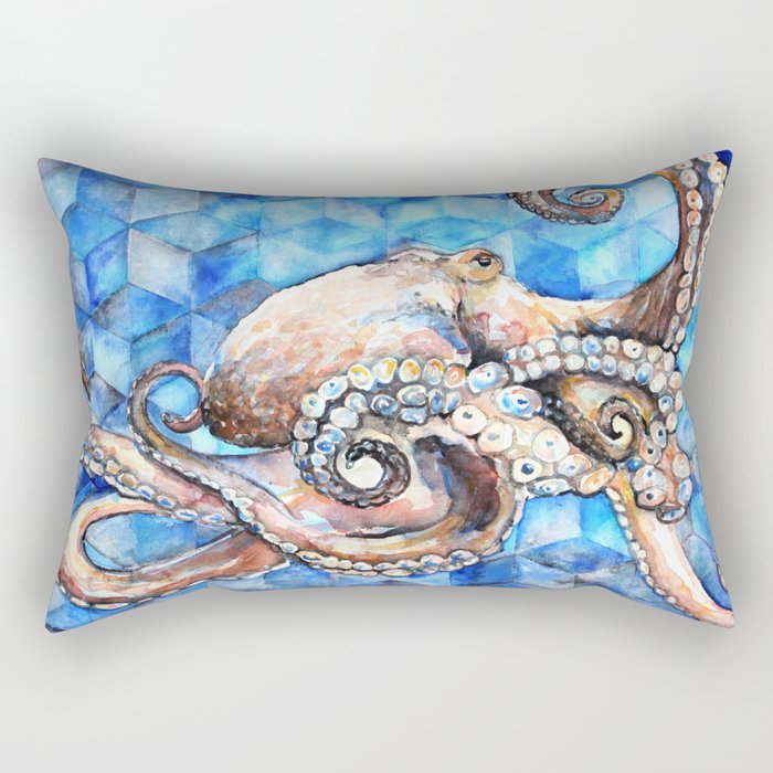 Magna Polypus (Large Octopus) Rectangular Pillow