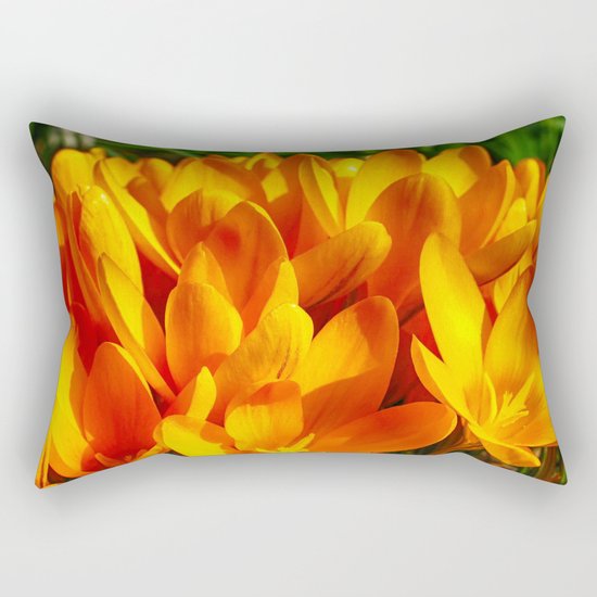 Yellow Flowers Rectangular Pillow