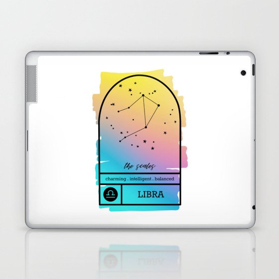 Libra Zodiac | Bold Gradient Laptop & iPad Skin