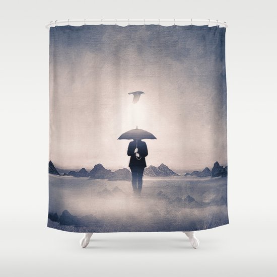 Waiting for the rain (colour option) Shower Curtain
