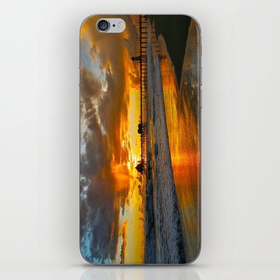 Sunset ~ Huntington Beach Pier ~ Huntington Beach Pier CA iPhone Skin