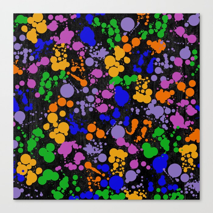 C13D Splatterings Canvas Print
