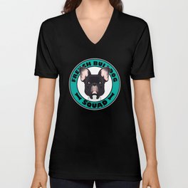 French Bulldog Squad I Dog Lover I French Bulldog V Neck T Shirt