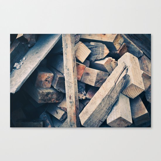 Wood Scraps Canvas Print