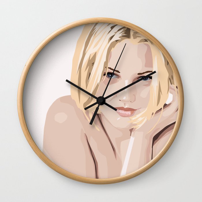 Drew Barrymore Wall Clock