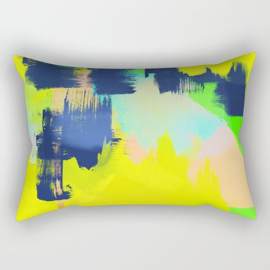Yellow and More Rectangular Pillow