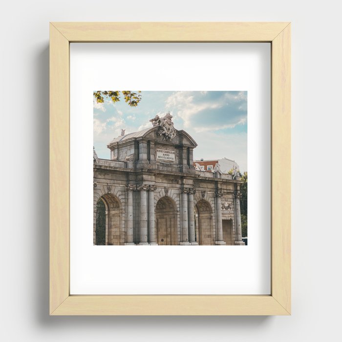 Spain Photography - The Beautiful Gate Called Puerta De Alcalá  Recessed Framed Print