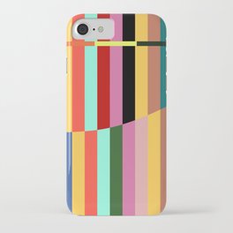 Abstract colorful Line art  iPhone Case