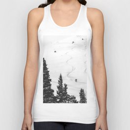 Backcountry Skier // Fresh Powder Snow Mountain Ski Landscape Black and White Photography Vibes Tank Top | Vibe Vibes Only Bed, College Dorm Room, Ski Skier Skiing, Snowboard Hood In, Snow Snowy Snowing, Black And White B W, Landscape Warren Q0, Miller Photography, Photo, Decor Design Vail 