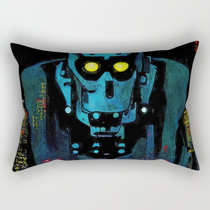 Robots among us Rectangular Pillow