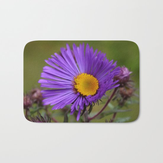 Purple Asters Bath Mat